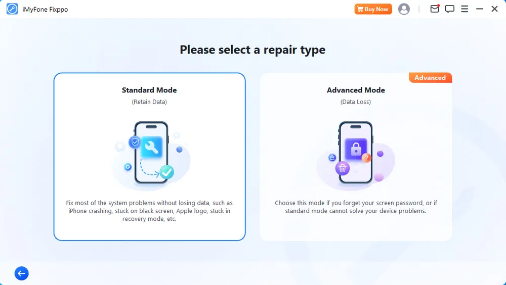 Select Standard Mode.webp